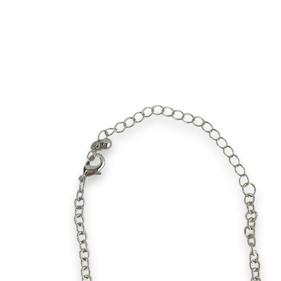 Necklace & Earring Set, Silver-Copper Tone, Quatrefoil Design, 30"- 33" - Picture 8 of 9